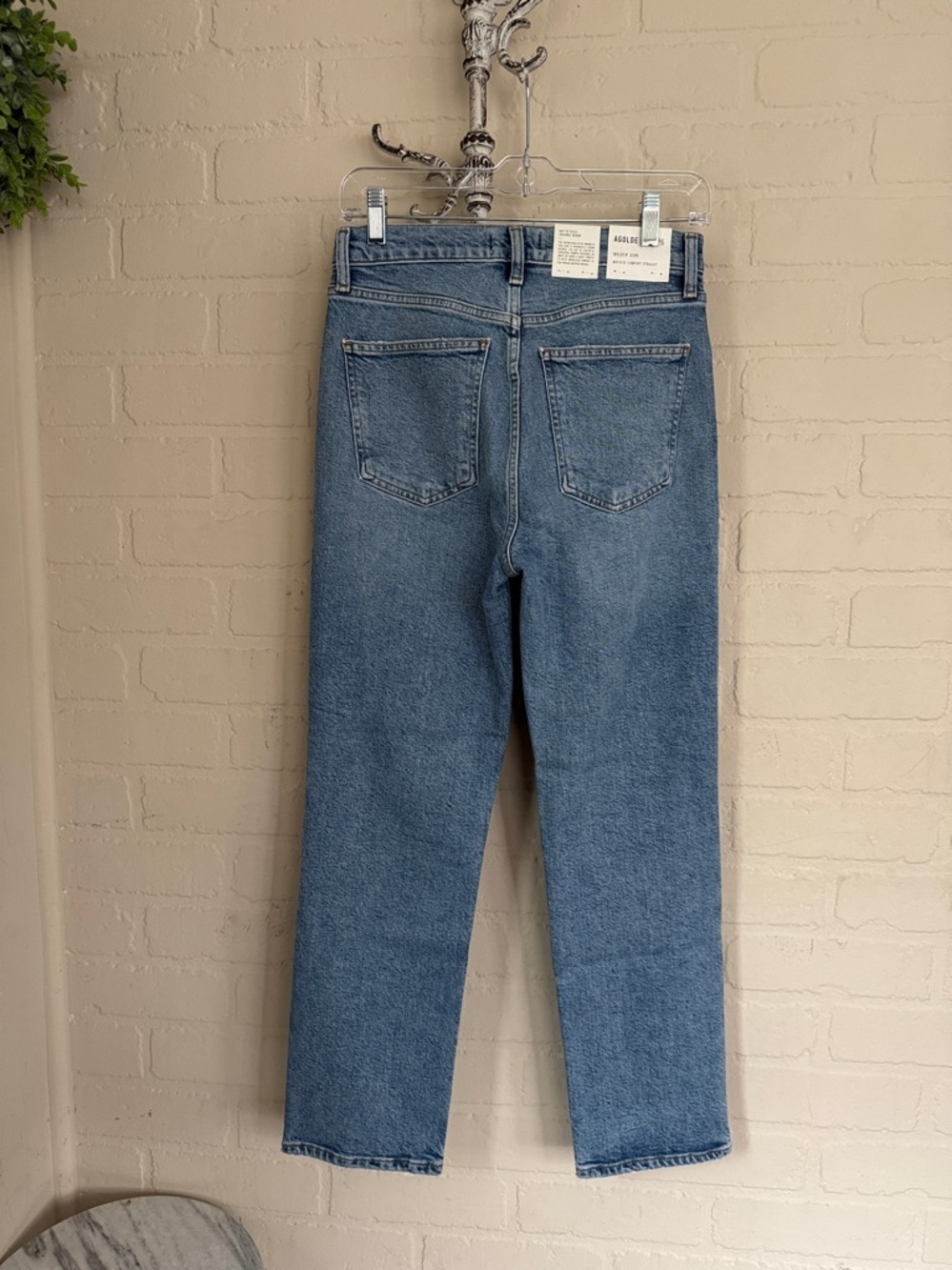 AGOLDE wilder jeans straight denim distressed whiplash NEW  26 mid rise comfort - Picture 4 of 8